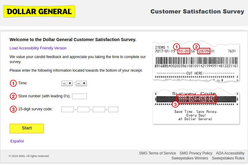 100 Gift Card Survey Dollar General