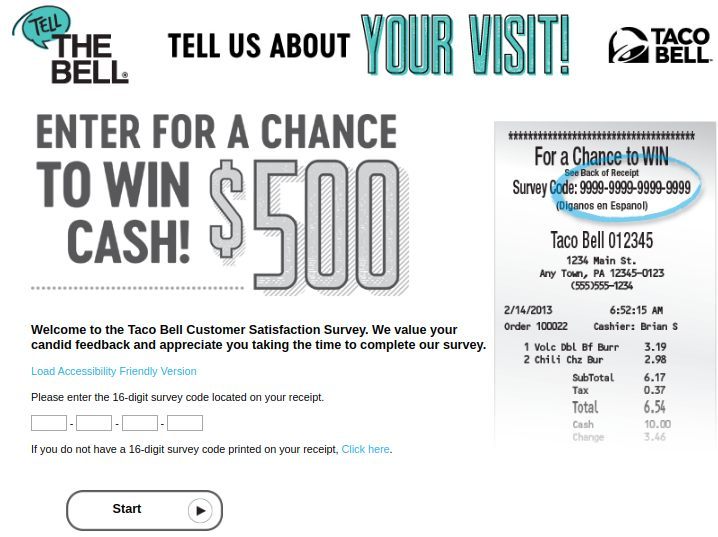 TellTheBell.Com With Survey Code