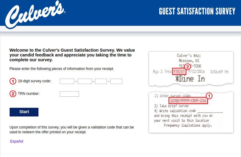 TellCulvers Official Culvers Survey At