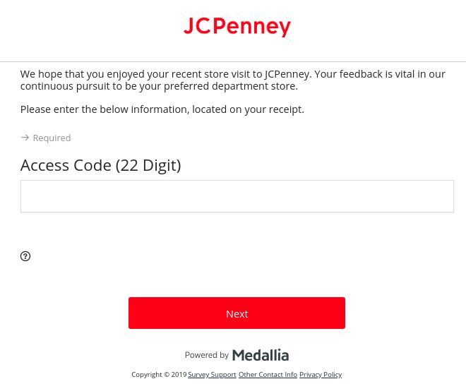 Www.JCPenny.Com/Survey Homepage