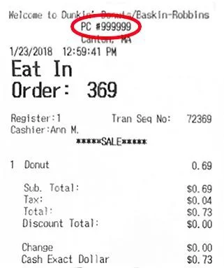 Dunkin Donuts Survey Without Survey Code