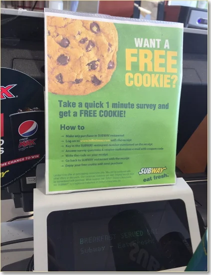 Win A Free Cookie